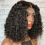 Deep Wave Bob Wig Lace Front Human Hair Wigs Deep Curly Bob 13x4 4x4 Lace Frontal Wigs Wet And Wavy Malaysia Human Hair Bob Wigs