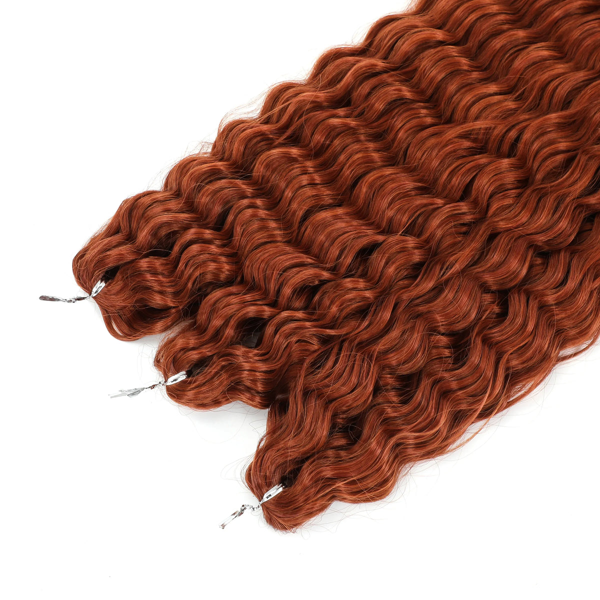 Deep Wave Braiding Hair Extension Natural Synthetic African Afro Hair Water Twist Crochet Braids Hair 22inch 3Ps/Lot #1B#4#6