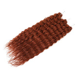Deep Wave Braiding Hair Extension Natural Synthetic African Afro Hair Water Twist Crochet Braids Hair 22inch 3Ps/Lot #1B#4#6