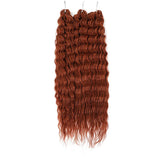 Deep Wave Braiding Hair Extension Natural Synthetic African Afro Hair Water Twist Crochet Braids Hair 22inch 3Ps/Lot #1B#4#6