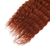 Deep Wave Braiding Hair Extension Natural Synthetic African Afro Hair Water Twist Crochet Braids Hair 22inch 3Ps/Lot #1B#4#6
