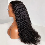 Deep Wave HD Transparent Lace Front Wig Human Hair Wet and Wavy Water Curly Frontal Wigs Brazilian Glueless Human Hair for Women