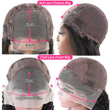 Deep Wave Bob Human Hair Wig with 13x4 lace front and 4x4 closure, pre-plucked Brazilian virgin hair for black women.
