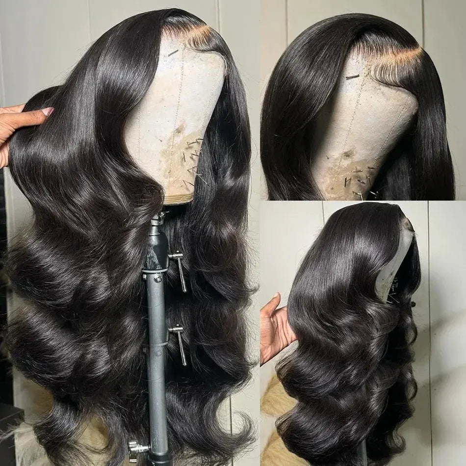 Density Body Wave Lace Front Wigs 13x4 13x6 40 Inch 5x5 Lace Closure Wig Gluless Transparent Human Hair Lace Frontal Wig Sale