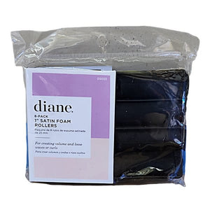 Diane Satin Foam Rollers 1" 8Ct 5033