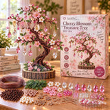 DIY Beaded Crystal Bonsai Tree Kit, Wisteria Style Handmade Gem Tree Craft Supplies, Adult Beading Art Kit, Tabletop Home Decor