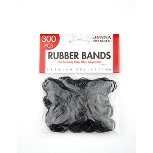 Donna - 300 pcs Rubber Bands #251 (Black)
