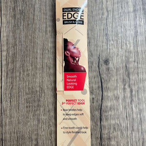 Dual Ended Edge Brush & Comb (1PC)