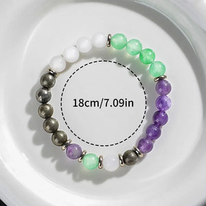 Enhanced Memory Crystal Bracelet - Helps with Clarity, Focus, and Determination, Crystal Jewelry for Mental Health