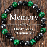 Enhanced Memory Crystal Bracelet - Helps with Clarity, Focus, and Determination, Crystal Jewelry for Mental Health