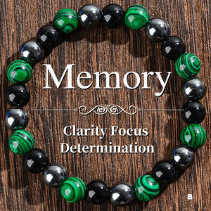 Enhanced Memory Crystal Bracelet - Helps with Clarity, Focus, and Determination, Crystal Jewelry for Mental Health