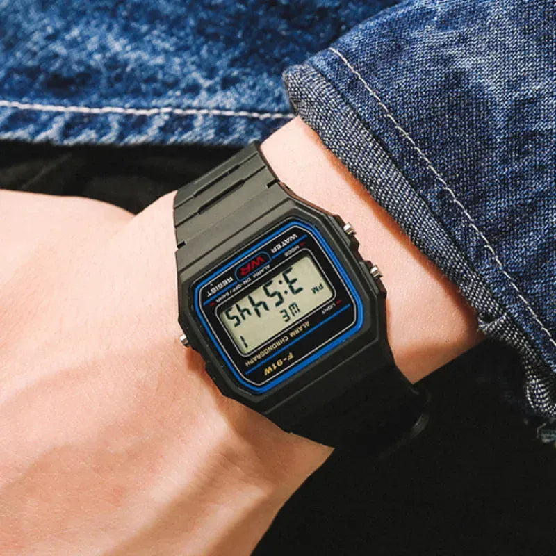 F91W Digital Watches for Men Women LED Electronic Wristwatch Waterproof Sports Military Watch Female Clock Relojes Digitales