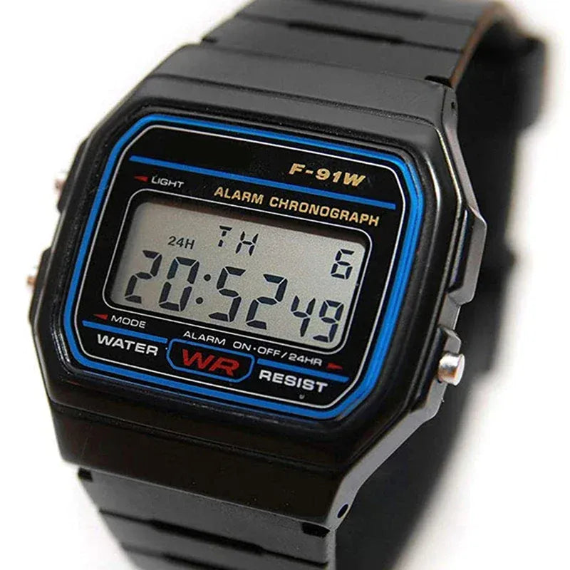 F91W Digital Watches for Men Women LED Electronic Wristwatch Waterproof Sports Military Watch Female Clock Relojes Digitales