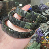 Classic elastic bracelet with natural Persian Gulf sun stone for men and women, suitable for yoga and sport jewelry