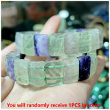 Classic elastic bracelet with natural Persian Gulf sun stone for men and women, suitable for yoga and sports outfits