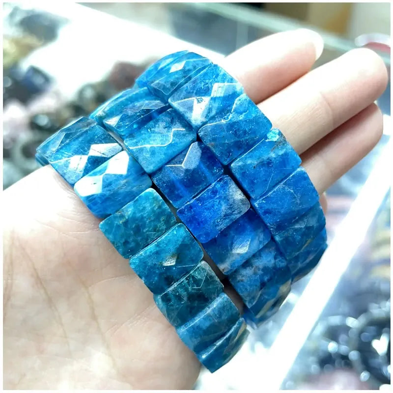 Classic elastic bracelet with natural Persian Gulf sun stone for men and women, suitable for yoga and sports jewelry