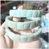 Classic elastic bracelet with natural Persian Gulf sun stone for men and women, suitable for yoga and sports outfits