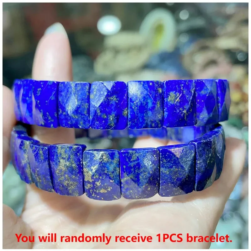 Classic elastic bracelet with natural Persian Gulf sun stone for men and women, HSF Marketplace jewelry