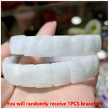 Classic elastic bracelet with natural Persian Gulf sun stone for men and women, yoga and sport jewelry