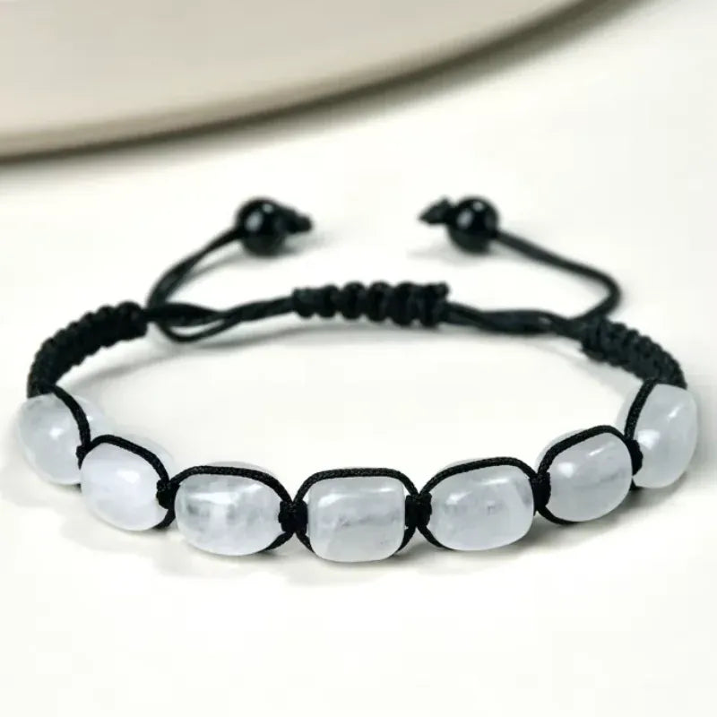 Fashion Irregular Stone Chakra Bracelet Yoga Meditation Relax Anxiety Bangle Healing Crystals Bracelet for Women