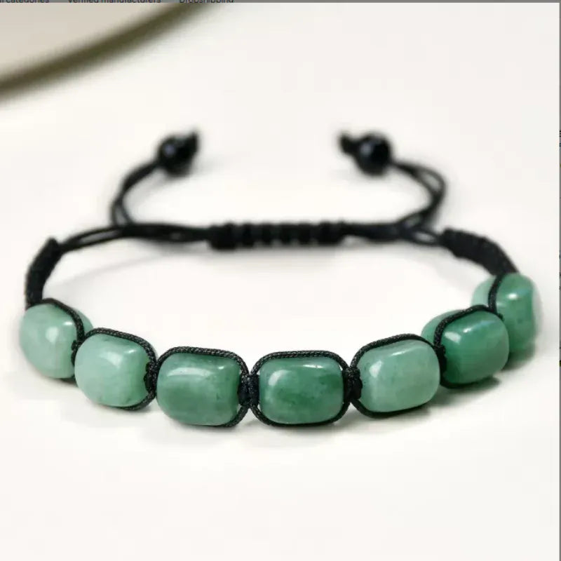 Fashion Irregular Stone Chakra Bracelet Yoga Meditation Relax Anxiety Bangle Healing Crystals Bracelet for Women
