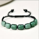 Fashion Irregular Stone Chakra Bracelet Yoga Meditation Relax Anxiety Bangle Healing Crystals Bracelet for Women
