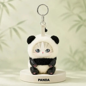 Fluffy Kittens Shark Cat Plushie Figure Collectible Handbag Keychain Ornament