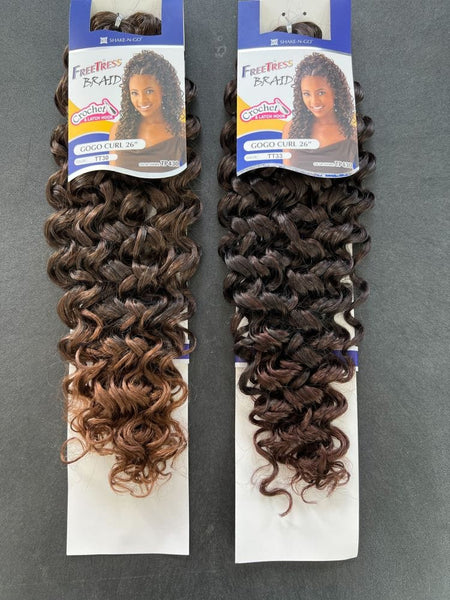 Freetress Synthetic Crochet Braid Hair - GoGo Curl 26