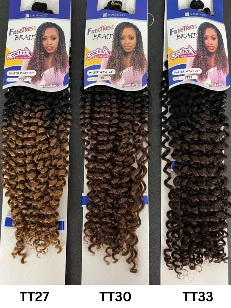 Freetress Braid Crochet Hair - Water Wave Bulk 22