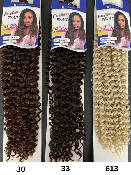 Freetress Braid Crochet Hair - Water Wave Bulk 22