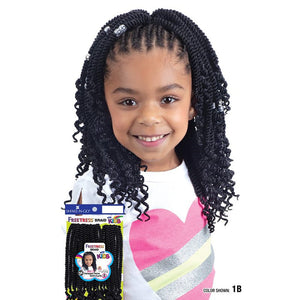 FreeTress Crochet Hair - 3X Kids Senegal Twist with Curls 8"
