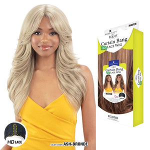 FreeTress Equal Curtain Bang HD Lace Wig - Maven