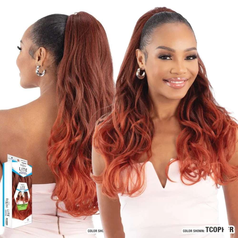 FreeTress Equal Lite Drawstring Ponytail - Glam Swirl 22"