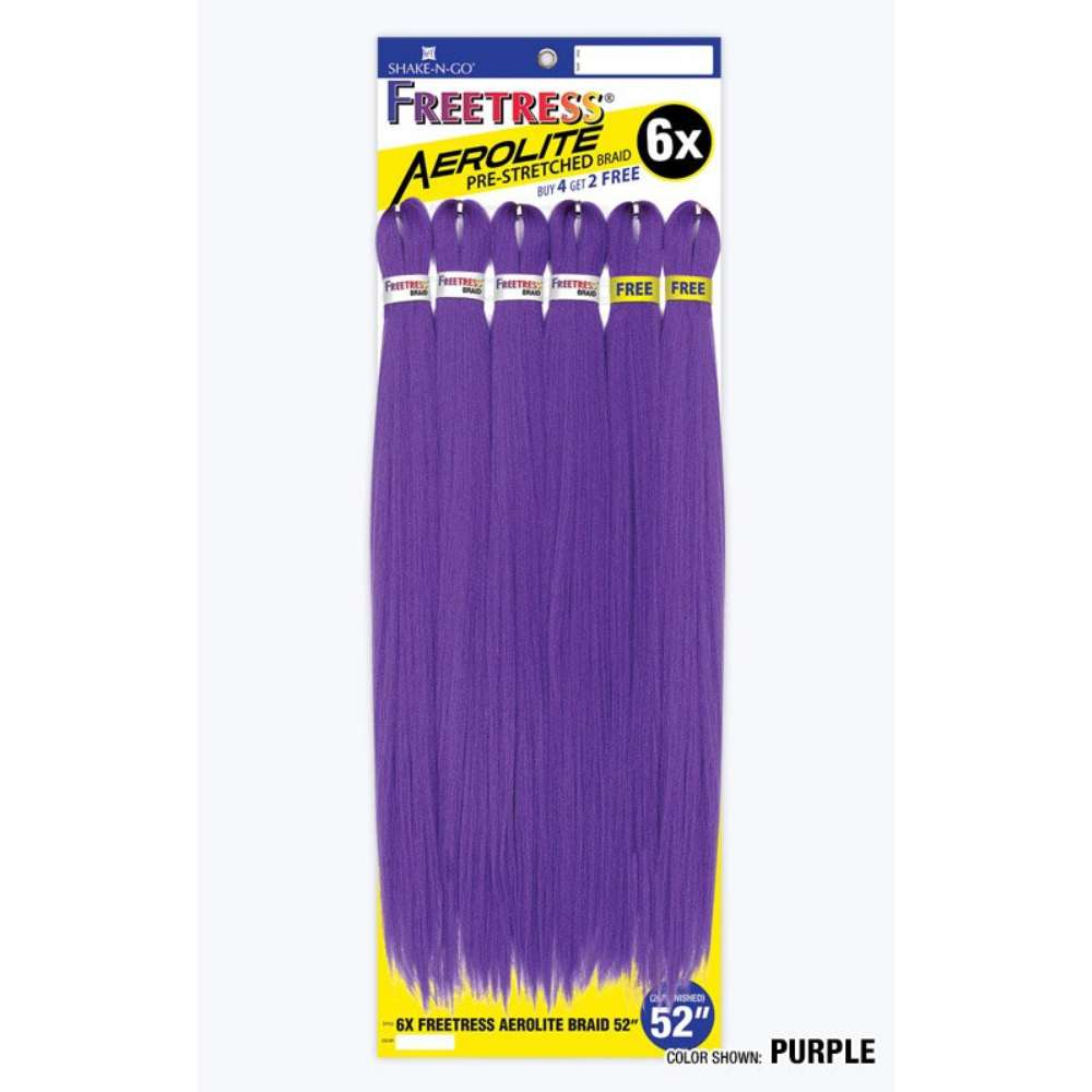 Freetress Pre-Stretched Braiding Hair - 6X Aerolite Braid 52"