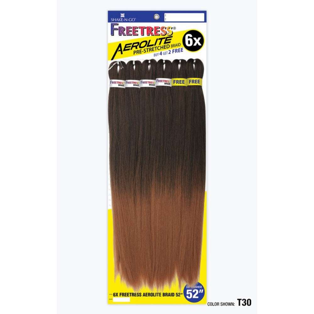 Freetress Pre-Stretched Braiding Hair - 6X Aerolite Braid 52"
