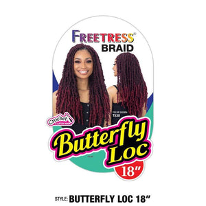 FreeTress Synthetic Crochet Hair - Butterfly Loc 18"