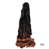 French Curls Braiding Hair Extensions Synthetic Hair Loose Wave Spiral Curl Braids High Temperature Ombre Pre Stretched Hair