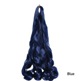 French Curls Braiding Hair Extensions Synthetic Hair Loose Wave Spiral Curl Braids High Temperature Ombre Pre Stretched Hair