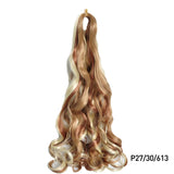 French Curls Braiding Hair Extensions Synthetic Hair Loose Wave Spiral Curl Braids High Temperature Ombre Pre Stretched Hair