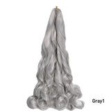 French Curls Braiding Hair Extensions Synthetic Hair Loose Wave Spiral Curl Braids High Temperature Ombre Pre Stretched Hair