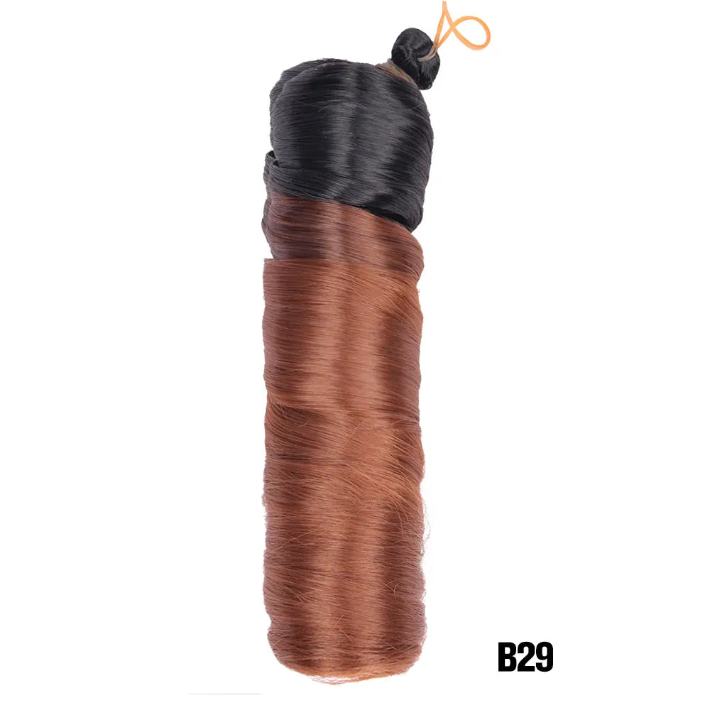 French Curls Braiding Hair Extensions Synthetic Hair Loose Wave Spiral Curl Braids High Temperature Ombre Pre Stretched Hair