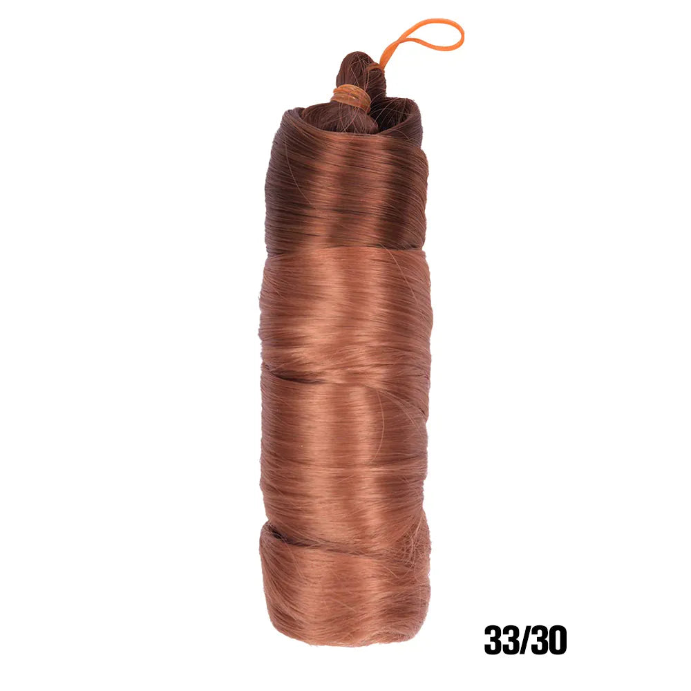French Curls Braiding Hair Extensions Synthetic Hair Loose Wave Spiral Curl Braids High Temperature Ombre Pre Stretched Hair