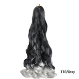 French Curls Braiding Hair Extensions Synthetic Hair Loose Wave Spiral Curl Braids High Temperature Ombre Pre Stretched Hair