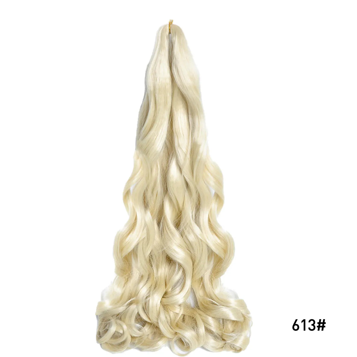 French Curls Braiding Hair Extensions Synthetic Hair Loose Wave Spiral Curl Braids High Temperature Ombre Pre Stretched Hair