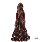French Curls Braiding Hair Extensions Synthetic Hair Loose Wave Spiral Curl Braids High Temperature Ombre Pre Stretched Hair