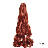 French Curls Braiding Hair Extensions Synthetic Hair Loose Wave Spiral Curl Braids High Temperature Ombre Pre Stretched Hair