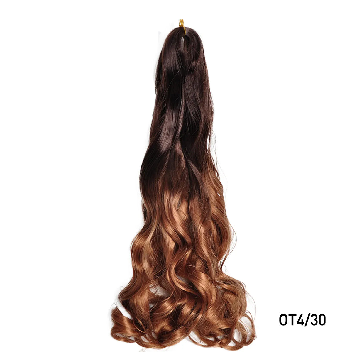 French Curls Braiding Hair Extensions Synthetic Hair Loose Wave Spiral Curl Braids High Temperature Ombre Pre Stretched Hair