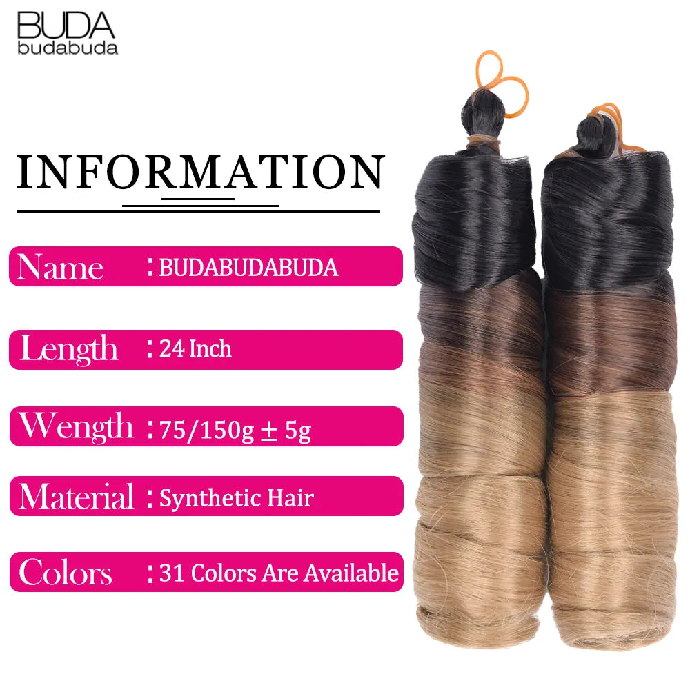 French Curls Braiding Hair Extensions Synthetic Hair Loose Wave Spiral Curl Braids High Temperature Ombre Pre Stretched Hair