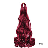 French Curls Braiding Hair Extensions Synthetic Hair Loose Wave Spiral Curl Braids High Temperature Ombre Pre Stretched Hair