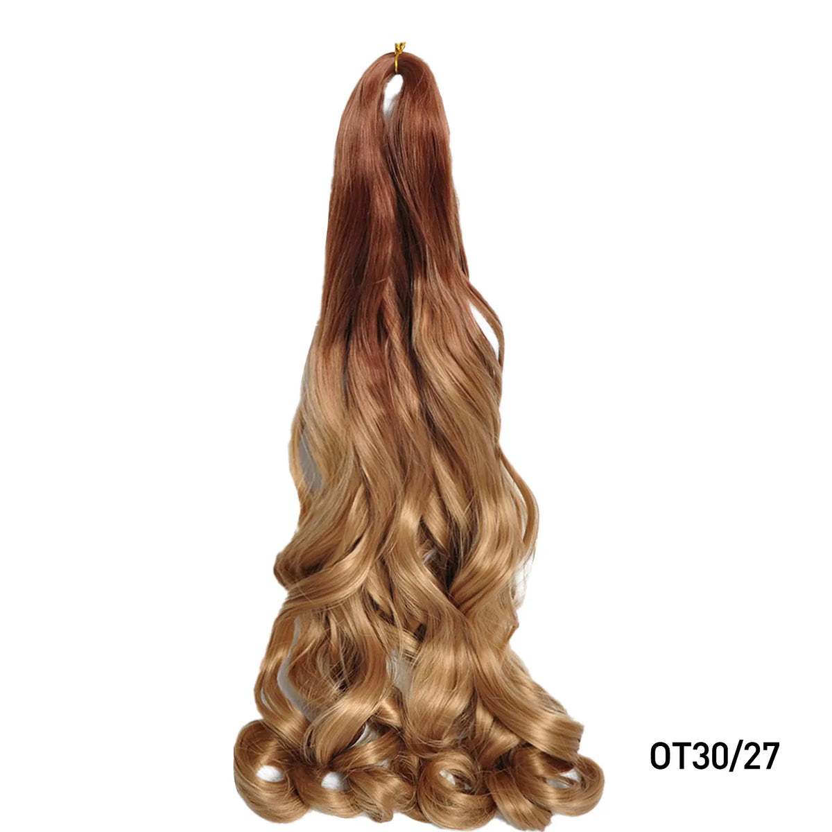 French Curls Braiding Hair Extensions Synthetic Hair Loose Wave Spiral Curl Braids High Temperature Ombre Pre Stretched Hair